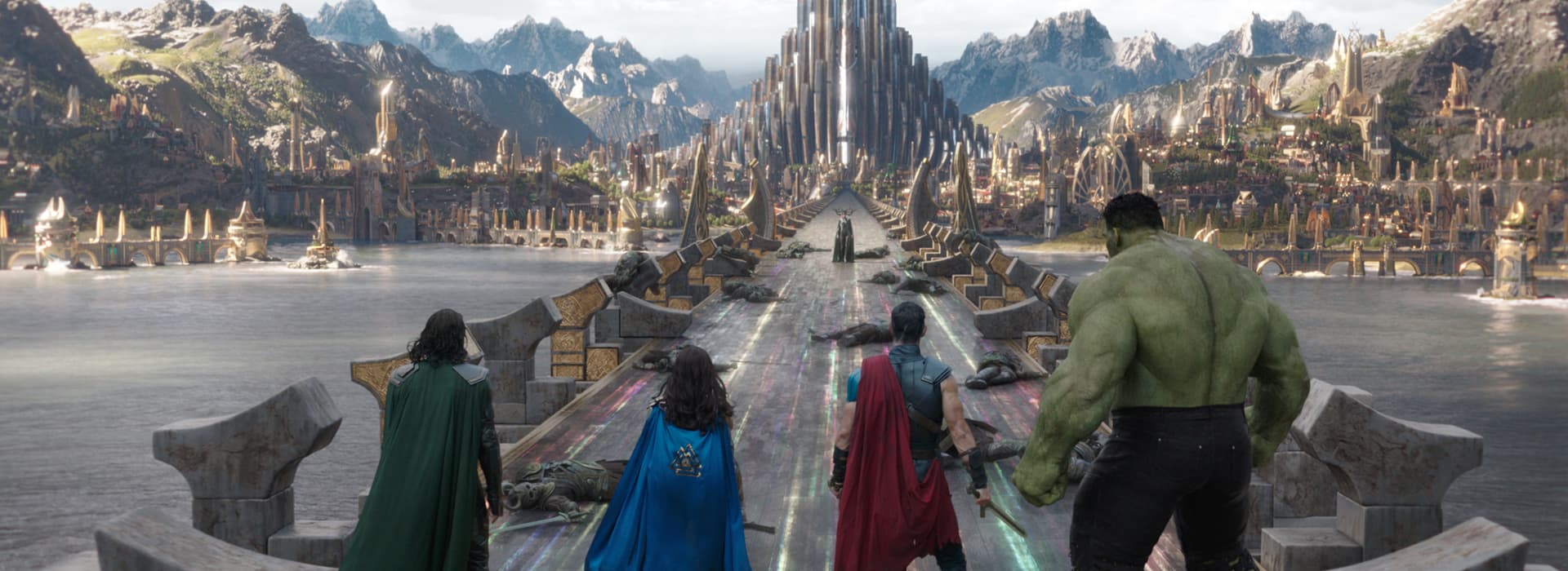 Thor & The Avengers Face Hela on the Bifrost