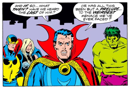 Doctor Strange and Hulk (Bruce Banner)