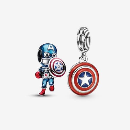 Captain America Charm Duo Set