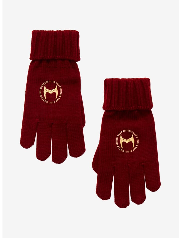 Scarlet Witch gloves / shop it <a href=  https://www.heruniverse.com/product/marvel-scarlet-witch-knit-gloves/19230937.html>here</a>