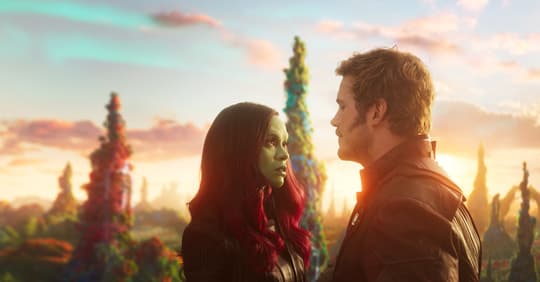 Star-Lord (Peter Quill) and Gamora