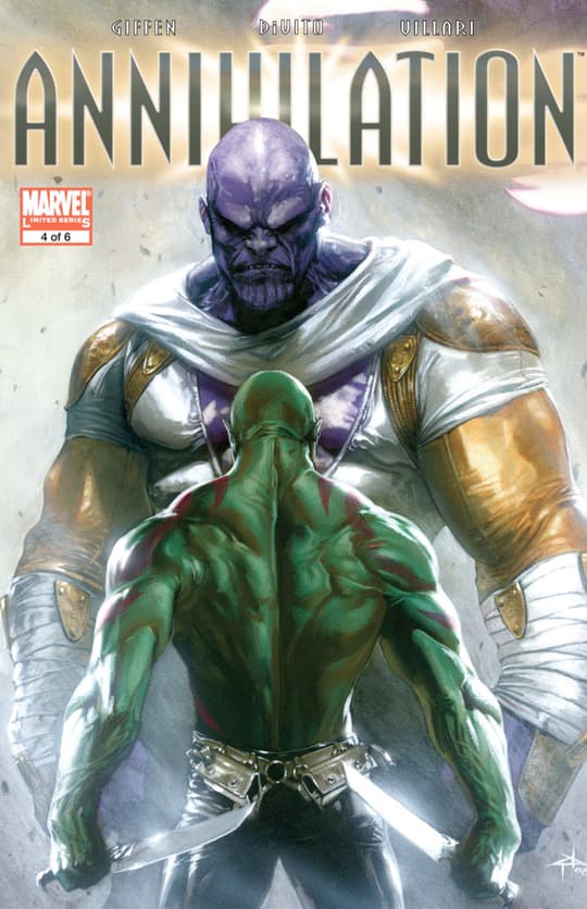Drax stands up to Thanos