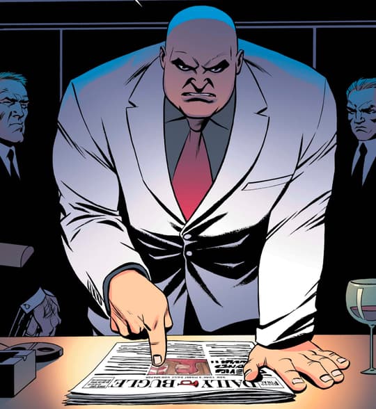Daredevil's enemy Wilson Fisk, also known as Kingpin.