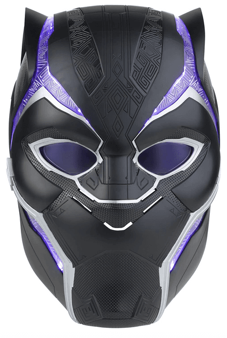 Marvel Legends Black Panther Premium Electronic Role Play Helmet / shop it <a href=https://www.amazon.com/Marvel-Legends-Electronic-Flip-Down-Roleplay/dp/B09QXR198P/ref=sr_1_2?crid=22B40LDNXAHFD&keywords=B09QXR198P&qid=1668533863&sprefix=b09qxr198p%2Caps%2C234&sr=8-2>here</a>