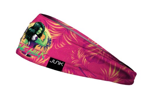 She-Hulk tropical headband / shop it <a href=https://www.junkbrands.com/products/she-hulk-tropical-headband?variant=42143576031431&currency=USD&gclid=Cj0KCQjwguGYBhDRARIsAHgRm48s12MObcZjU5tRTHfT9aEGGGd_fgNhLpFYhn-VTeB0QpW13gcyuCAaAtpLEALw_wcB>here</a>