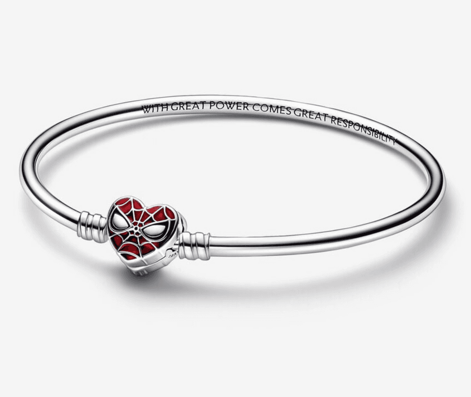 <a href="https://us.pandora.net/en/charms-bracelets/bracelets/charm-bracelets/pandora-moments-marvel-spider-man-mask-clasp-bangle/592324C01-17.html">SHOP IT HERE</a>