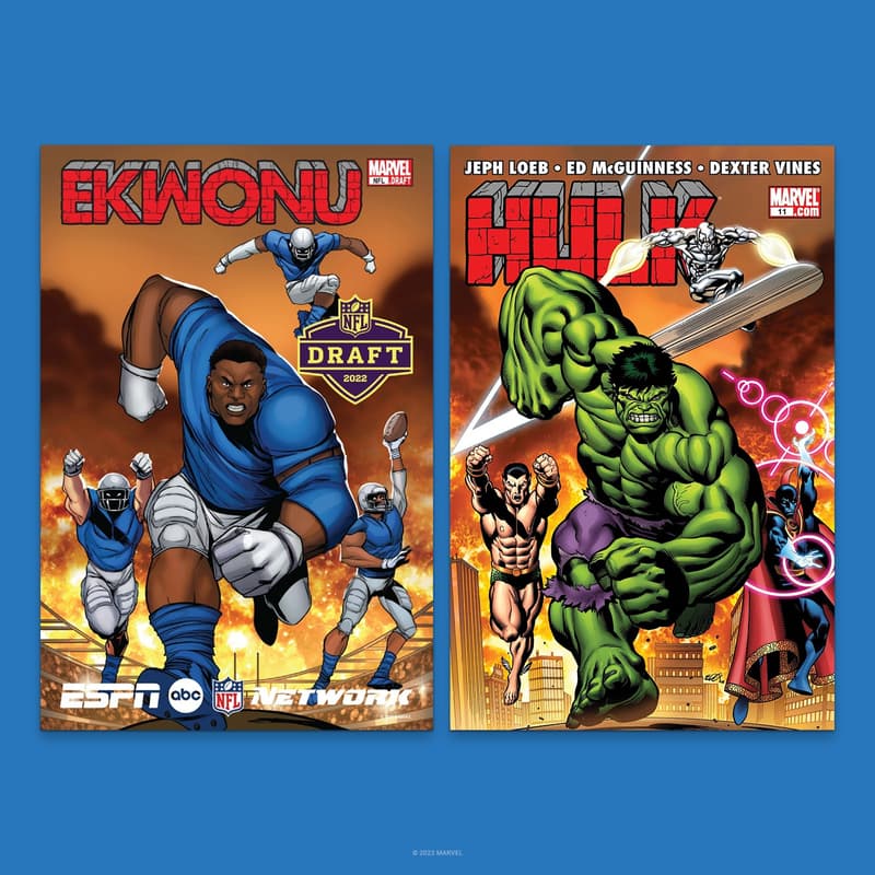 Marvel and ESPN Share Homage Covers Featuring NFL Draft Players