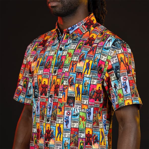 Marvel 85th Anniversary "Corner Box Brigade" KUNUFLEX Short Sleeve Shirt