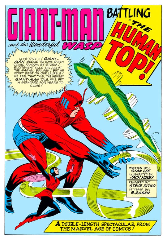 GIant-Man and the Wasp battling the Human Top