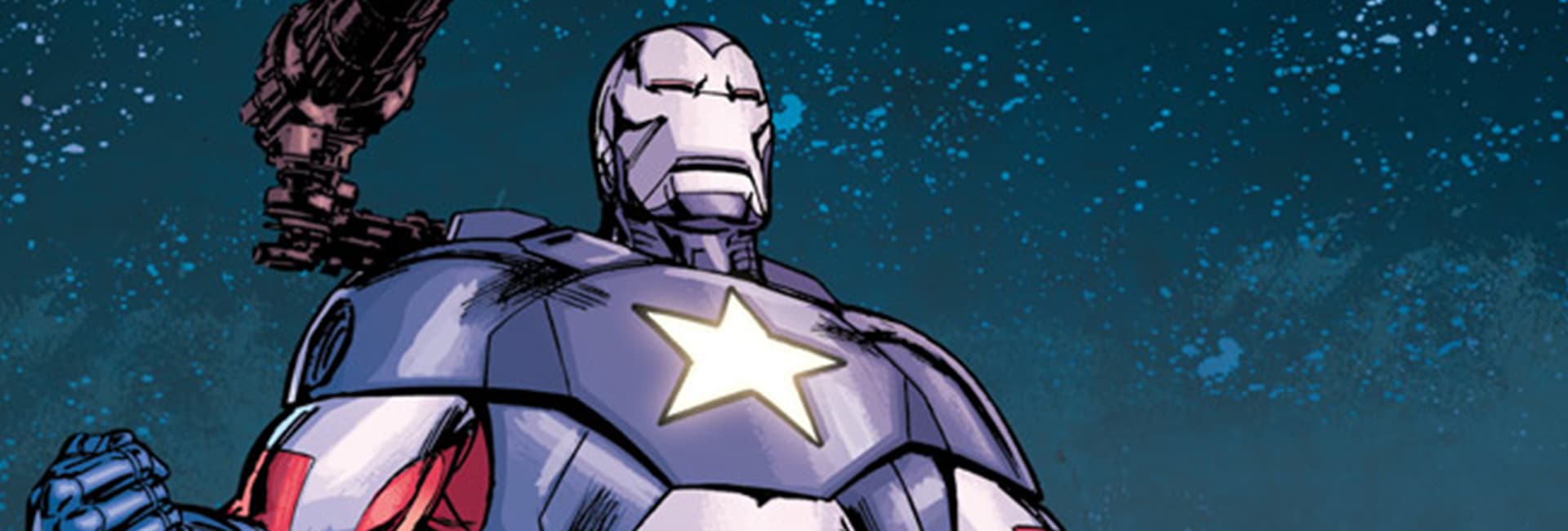Rhodey as Iron Patriot