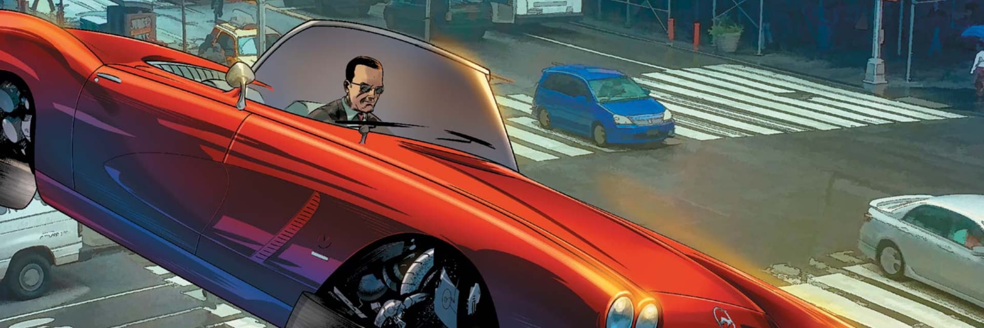 Phil Coulson in his car Lola