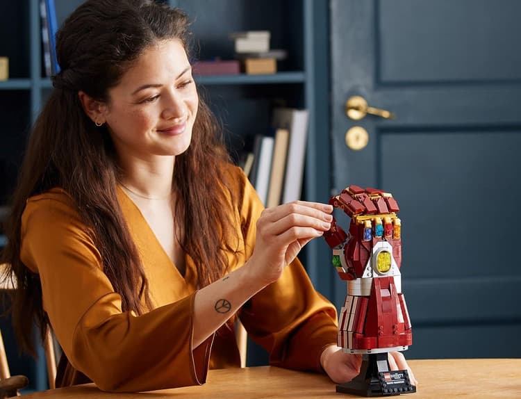 Shop it <a href=https://www.amazon.com/LEGO-Gauntlet-Collectible-Building-Model-Makers/dp/B09TCCG7NV>here</a>