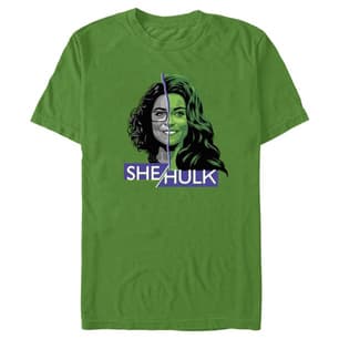 She-Hulk t-shirt / shop it <a href=    https://www.walmart.com/ip/Men-s-She-Hulk-Attorney-at-Law-Half-Lawyer-Half-Hero-Graphic-Tee-Kelly-Green-Medium/1041591668?fulfillmentIntent=Shipping>here</a>