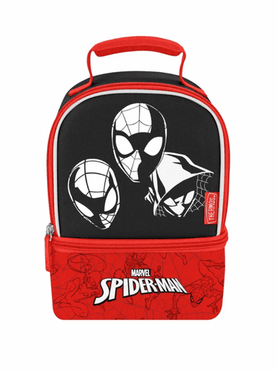 Shop it <a href=https://www.walmart.com/ip/Thermos-Kids-Insulated-Dual-Compartment-Lunch-Bag-Spiderman/1461296485?from=/search>here</a>