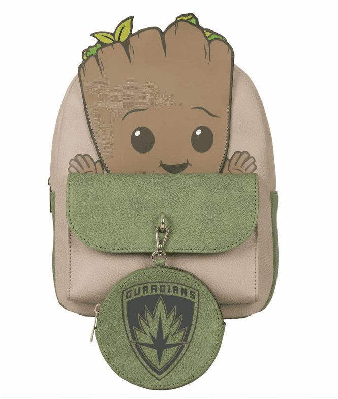 Shop it <a href=https://www.amazon.com/Marvel-Groot-White-Womens-Backpack/dp/B0BVMSPY7J>here</a>
