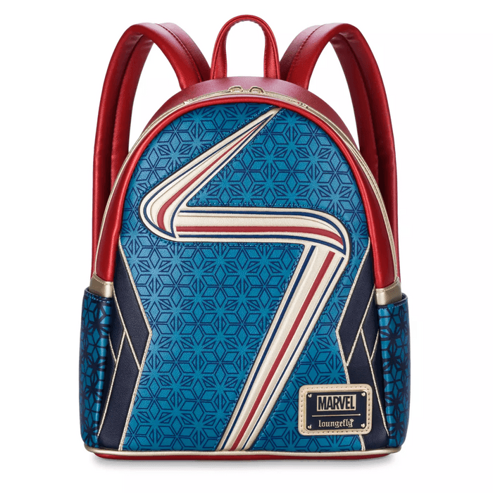 Ms. Marvel Loungefly backpack / shop it <a href=https://www.shopdisney.com/ms.-marvel-loungefly-mini-backpack-420146525418.html?isProductSearch=0&plpPosition=3>here</a>