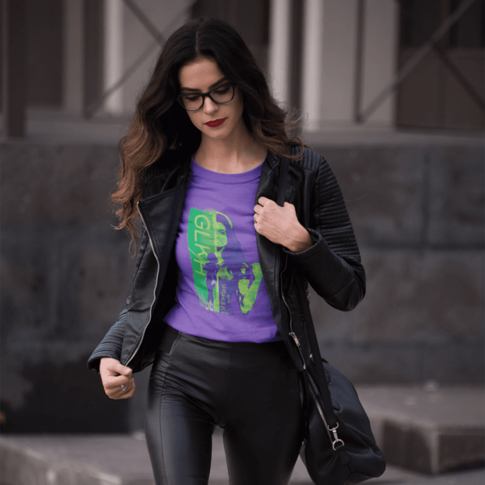 She-Hulk t-shirt / shop it <a href=https://www.amazon.com/stores/page/1A066C17-3848-4349-A898-812844D7DD05?ingress=3&visitId=9e2c2591-fef6-42df-ab0c-ce47ab823bb7>here</a>