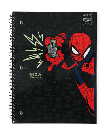 Shop it <a href=https://www.target.com/p/marvel-spider-man-wide-ruled-1-subject-spiral-notebook-gamer-black-yoobi-8482/-/A-84094306#lnk=sametab>here</a>