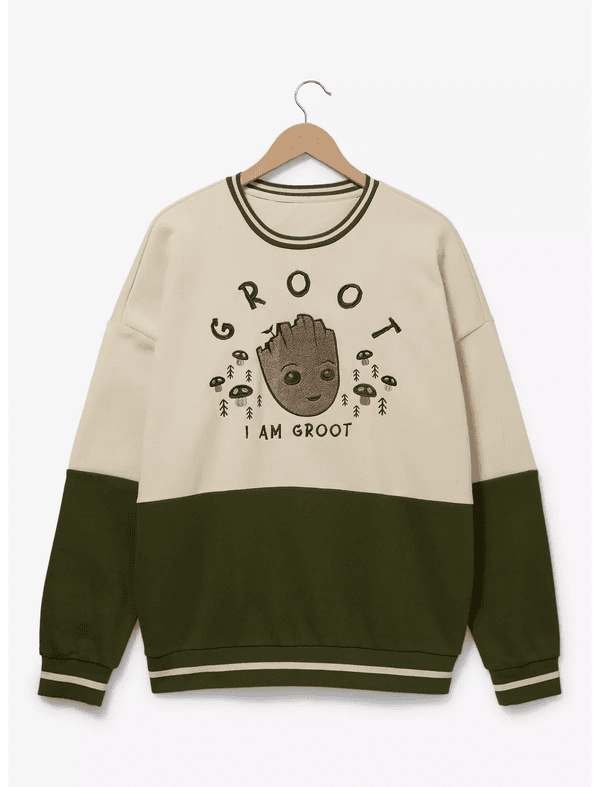 Her Universe Marvel Guardians of the Galaxy Groot Panel Sweatshirt