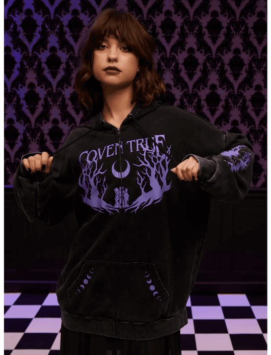 Her Universe Marvel Agatha All Along Coven True Girls Oversized Hoodie