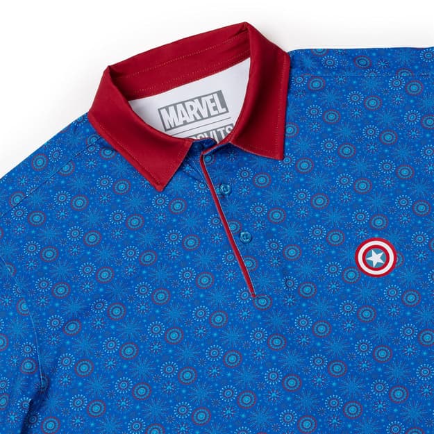 Captain America "Stars, Stripes and Shields" All-Day Polo