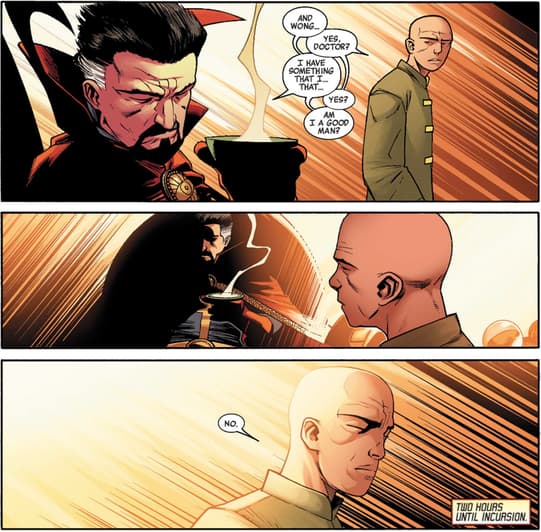 Dr. Strange Confronts Wong