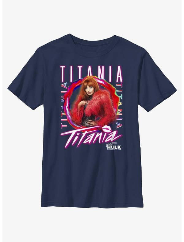 Titania t-shirt / shop it <a href=    https://www.hottopic.com/product/marvel-she-hulk-attorney-at-law-titania-portrait-t-shirt/20047738.html>here</a>