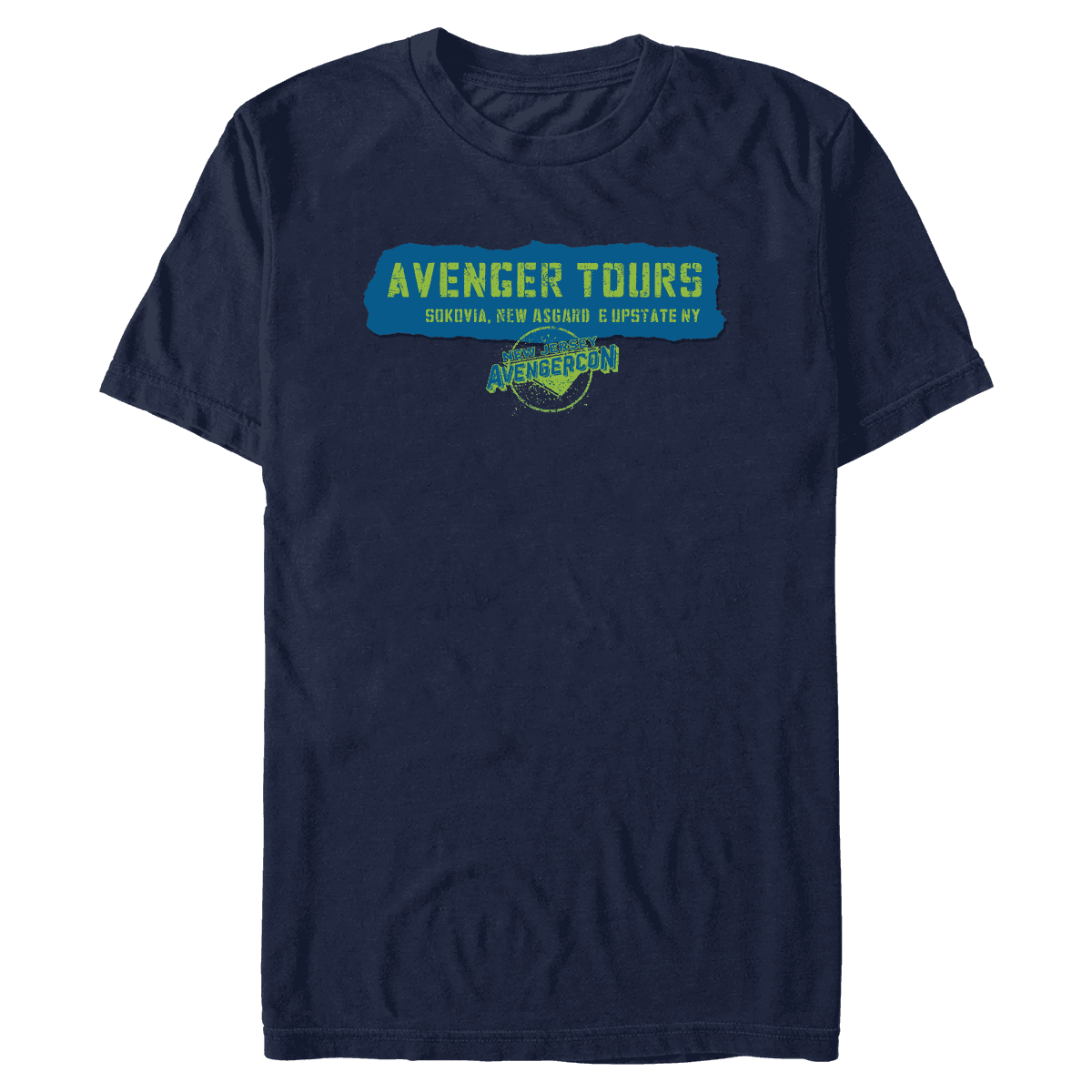 Avenger Tours t-shirt / shop it <a href=https://www.amazon.com/Marvel-Avenger-Tours-Avengercon-T-Shirt/dp/B09YT278WJ?ref_=ast_sto_dp&th=1&psc=1>here</a>