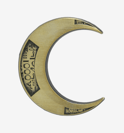 Moon Knight Crescent Dart 3D Enamel Pin / shop it <a href=https://www.boxlunch.com/product/marvel-moon-knight-crescent-dart-3d-enamel-pin/17208395.html>here</a>