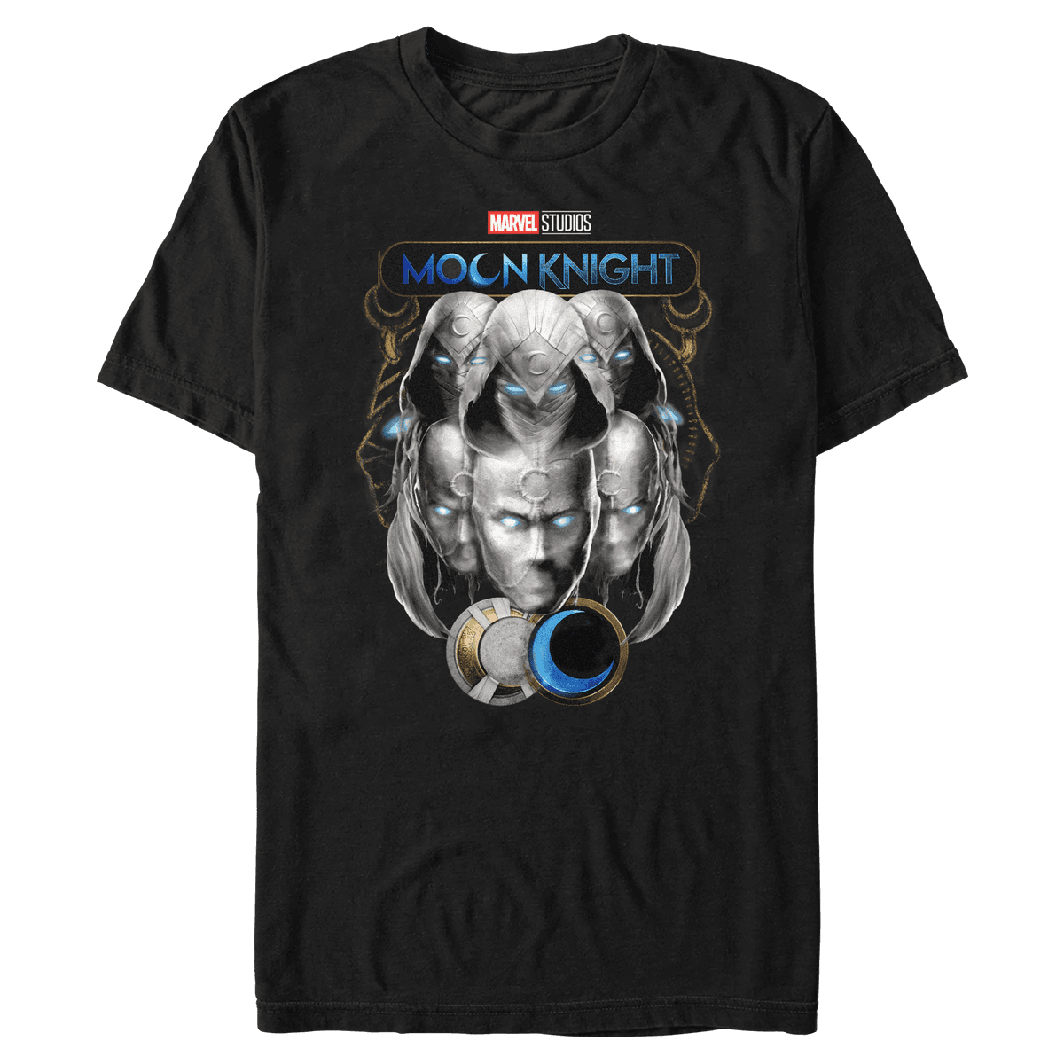 Moon Knight Voices t-shirt / shop it <a href=https://www.hottopic.com/product/marvel-moon-knight-voices-t-shirt/18749673.html>here</a>