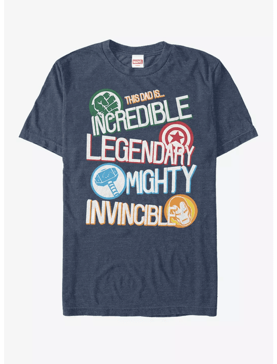 Marvel The Avengers Dad Words T-Shirt