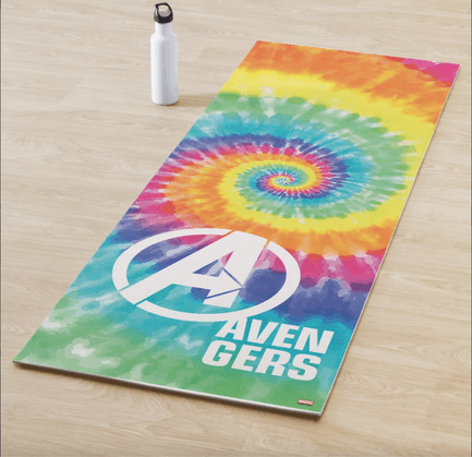 Avengers | Avengers Tie Dye Logo Yoga Mat