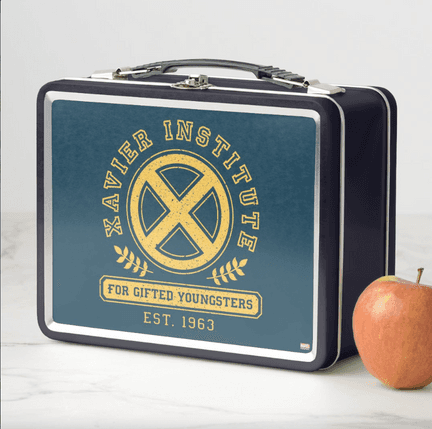 X-Men Worn Xavier Institute Collegiate Graphic Metal Lunch Box