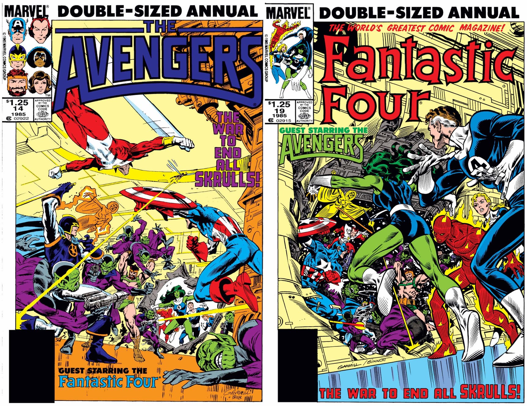 AVENGERS ANNUAL (1967) #14 and FANTASTIC FOUR ANNUAL (1963) #19