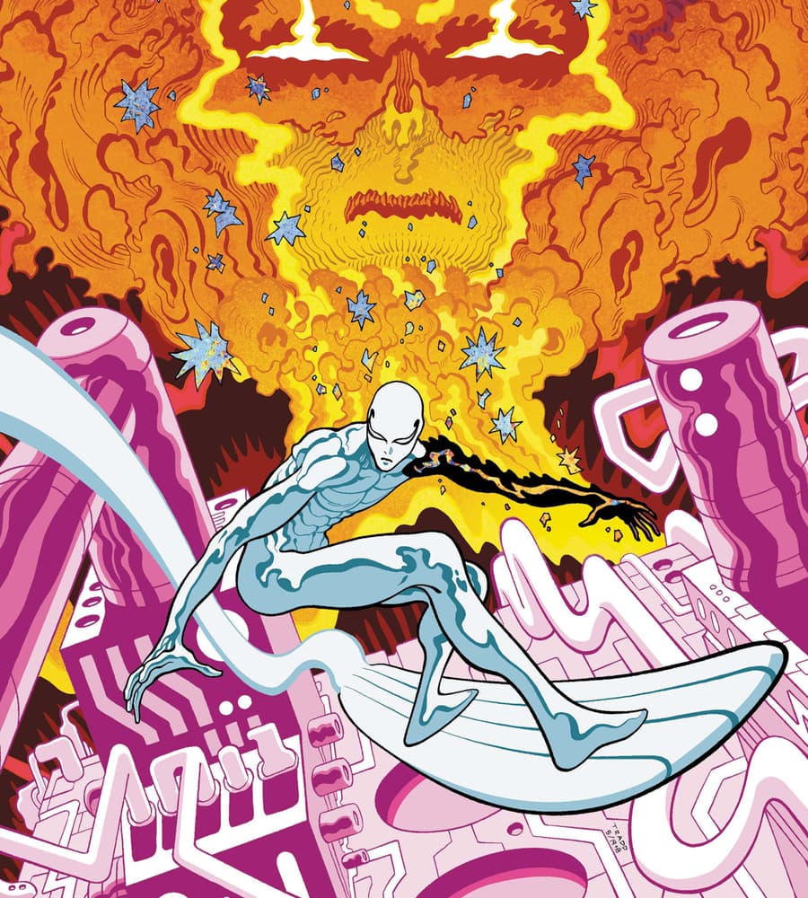 SILVER SURFER: BLACK #4 Cover by Tradd Moore