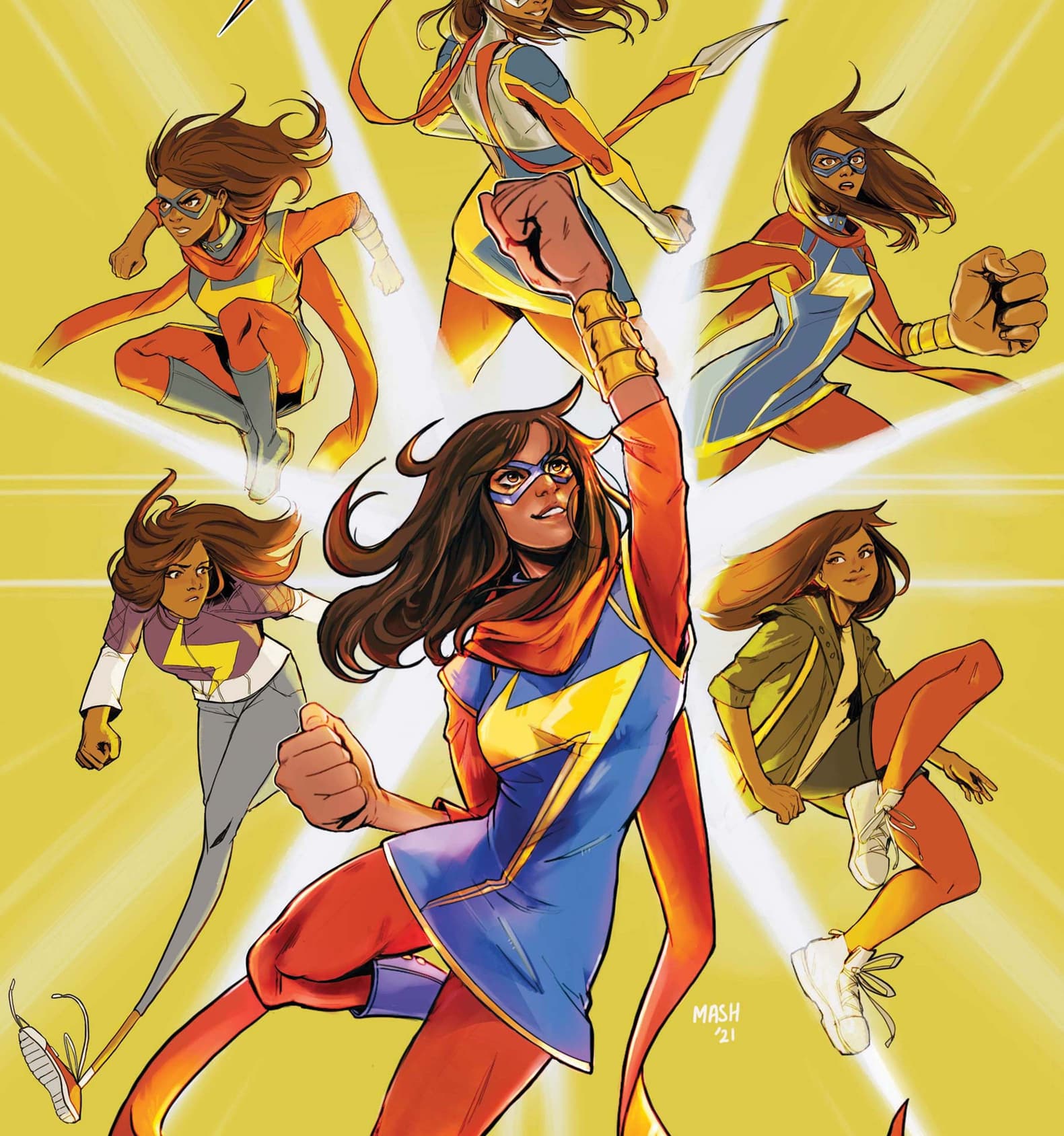 MS. MARVEL: BEYOND THE LIMIT (2021) #1 cover by Mashal Ahmed