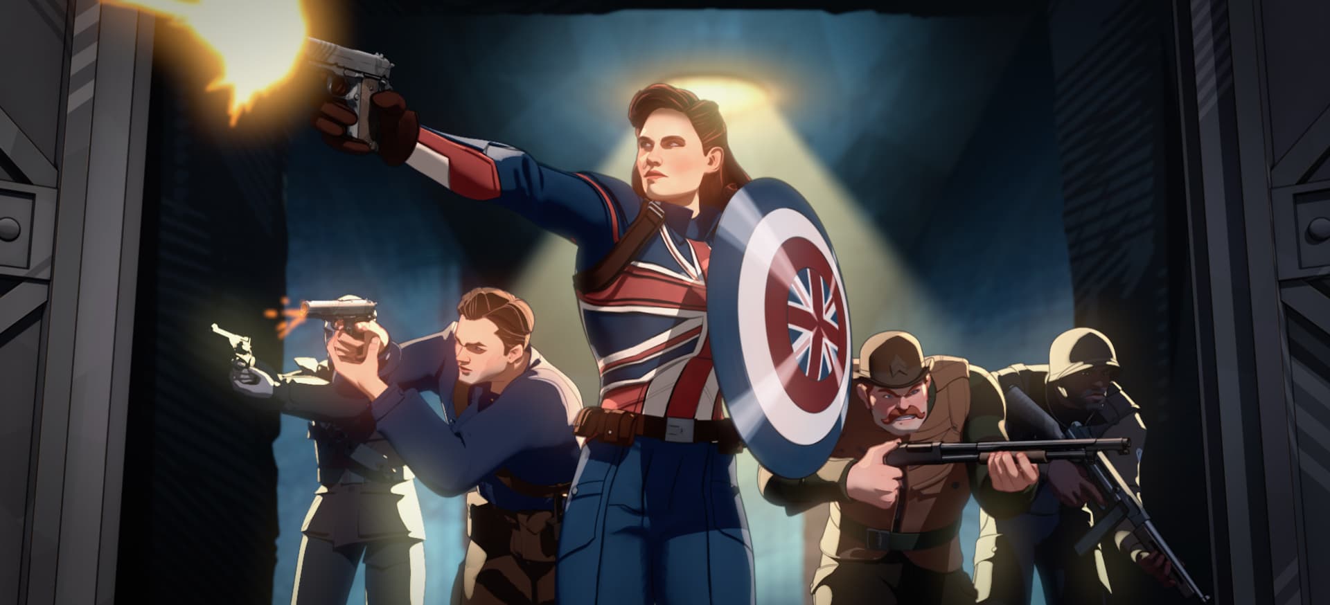 What If...? Captain Carter, Bucky Barnes, and Howling Commandos