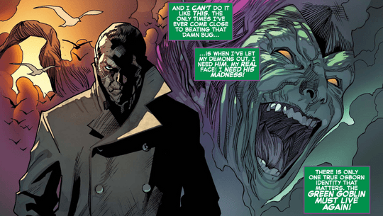 Osborn decides to revive the Green Goblin