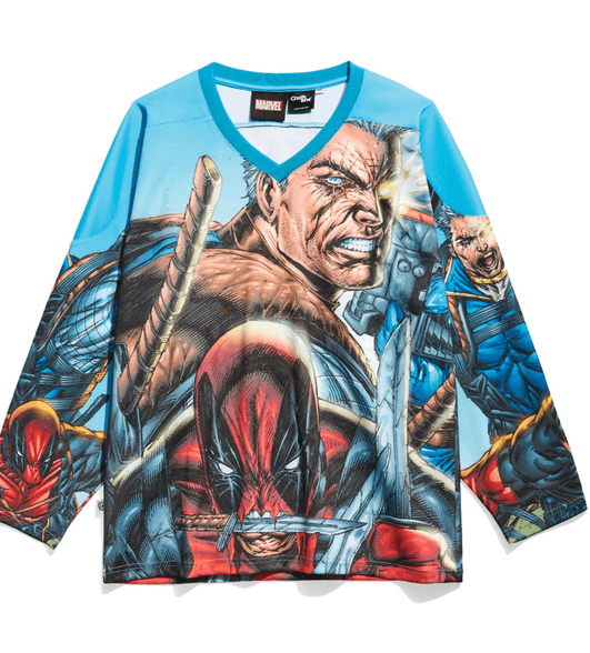 Marvel Cable and Deadpool Hockey Jersey
