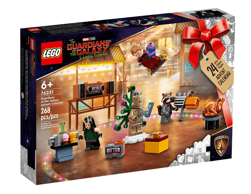 Guardians of the Galaxy Advent Calendar / shop it <a href=https://www.lego.com/en-us/product/guardians-of-the-galaxy-advent-calendar-76231>here</a>
