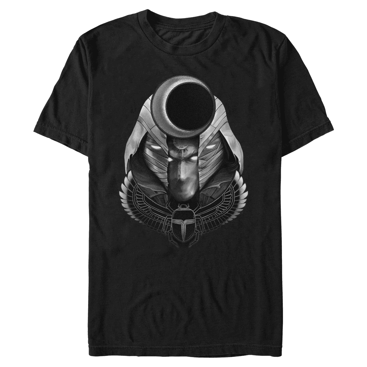 Moon Knight Scarab t-shirt / shop it <a href=https://www.hottopic.com/product/marvel-moon-knight-scarab-moon-t-shirt/18749653.html>here</a>