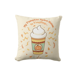 Pumpkin Spice sense pillow / shop it <a href=    https://www.zazzle.com/marvel_spider_man_pumpkin_spice_sense_tingling_throw_pillow-189803031278678943>here</a>