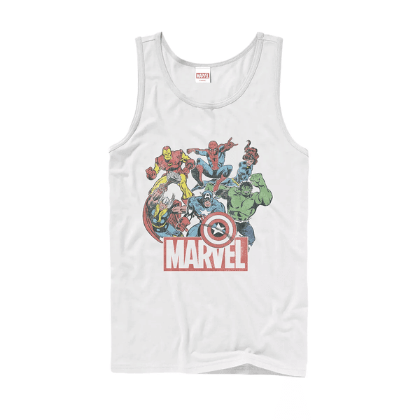 Men's Marvel Classic Hero Collage Tank Top