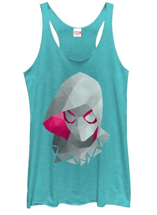 Spider-Gwen geometric tank top / shop it <a href=https://www.target.com/p/women-s-marvel-geometric-spider-gwen-racerback-tank-top/-/A-82369297>here</a>