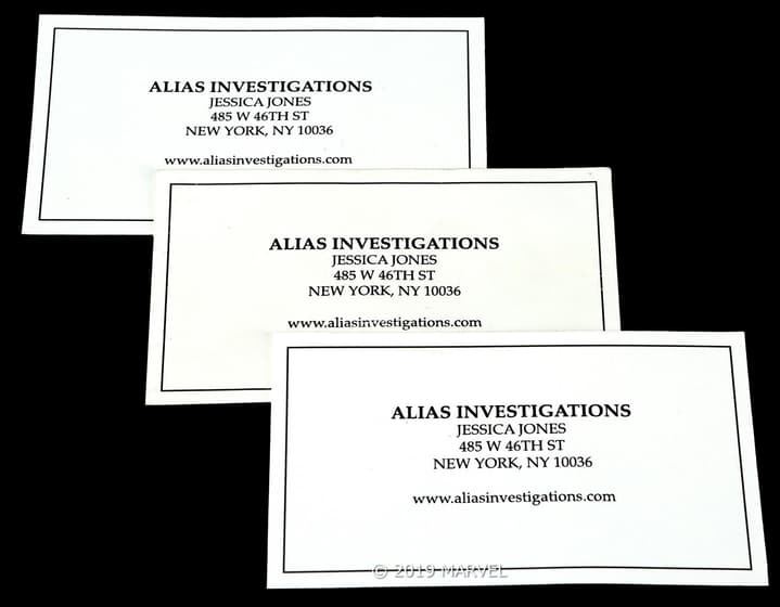Alias Investigations Business Cards