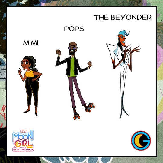 Marvel's Moon Girl and Devil Dinosaur - Mimi, Pops, The Beyonder 