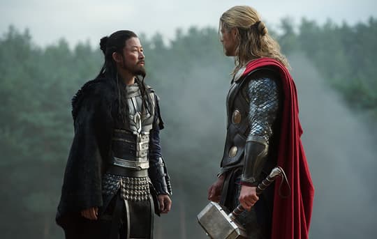 Hogun and Thor (Thor Odinson)