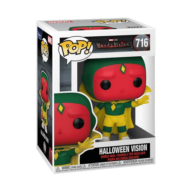 <a href="https://www.hottopic.com/product/funko-marvel-wandavision-pop-halloween-vision-vinyl-bobble-head/14303564.html">WandaVision Pop! Halloween Vision Bobble Head</a>/ Hot Topic