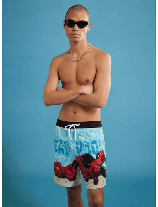 Marvel Deadpool Beach Swim Trunks