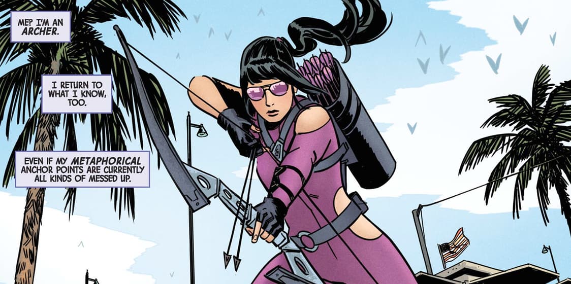 Hawkeye # 1 (2016) Kate Bishop deals